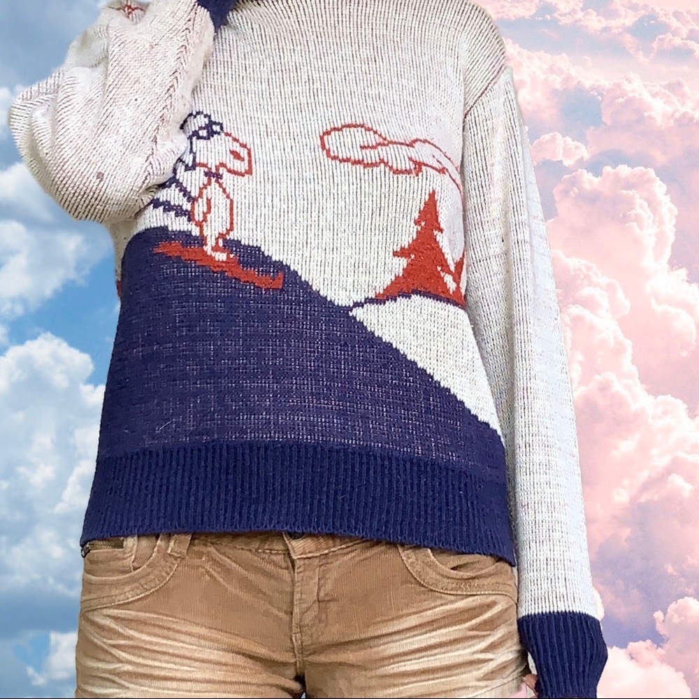 Vintage skiing snoopy sweater ❄️